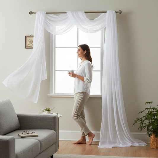 Curtain Scarf 216" Long