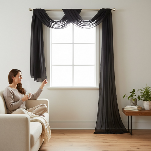Curtain Scarf 216" Long