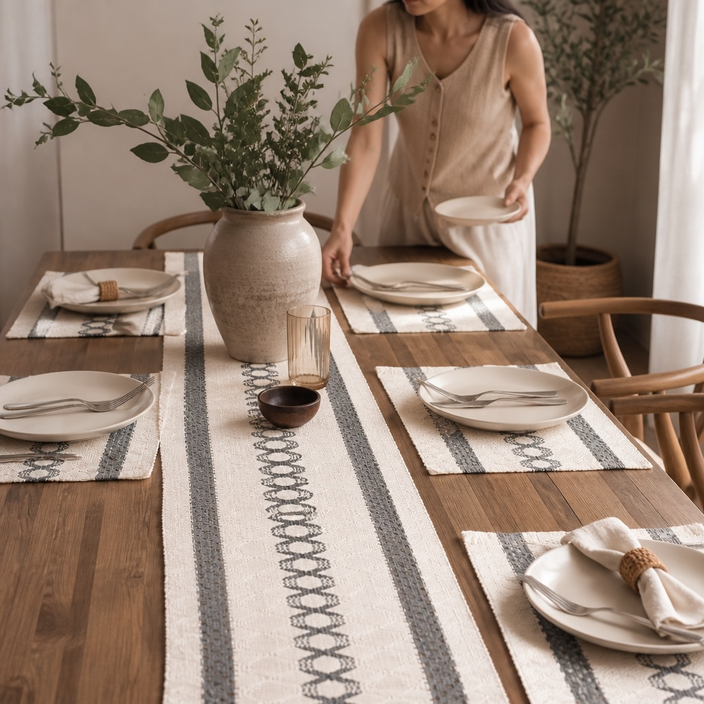 60" Runner with 6 Place Mats