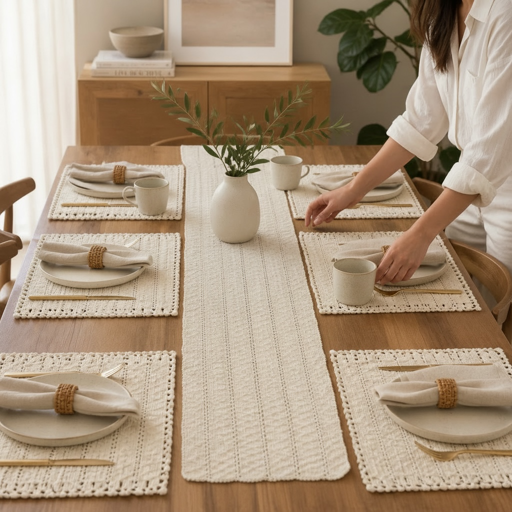 60" Runner with 6 Place Mats