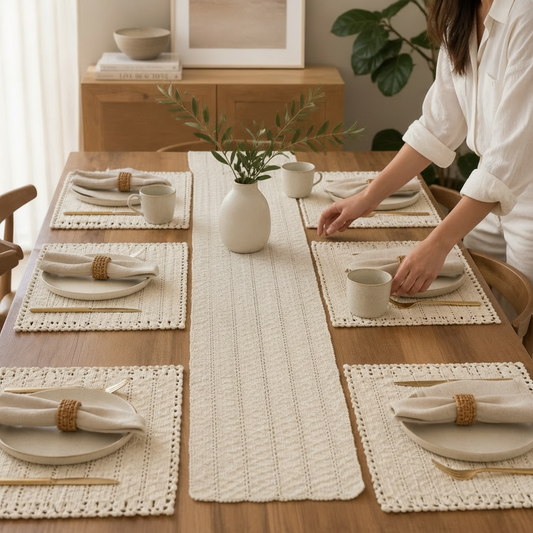 60" Runner with 6 Place Mats