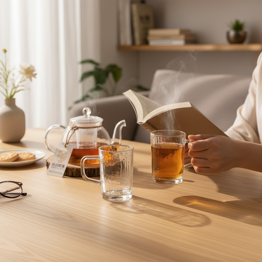 6 Pack Glass Cups Set