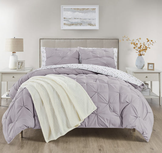 King size reversable comforter set 8 piece