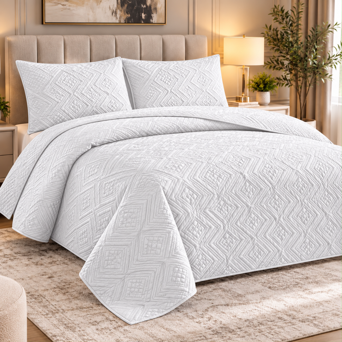 King size Quilt 3 Pieces