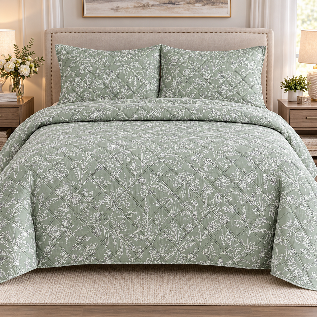 King size Quilt 3 Pieces