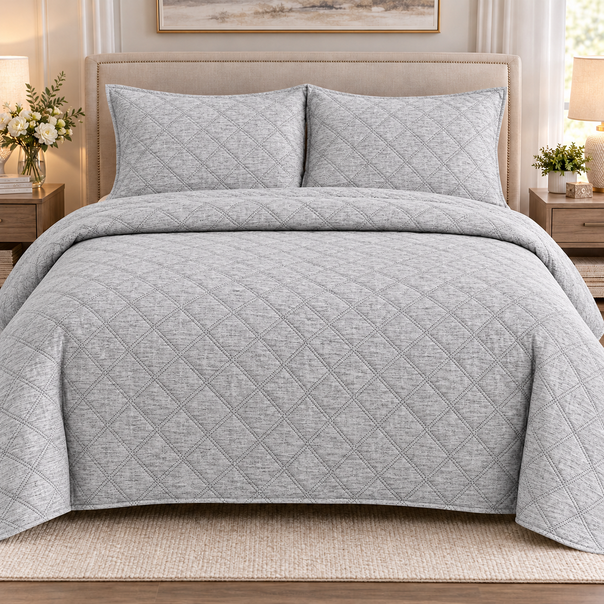 King size Quilt 3 Pieces