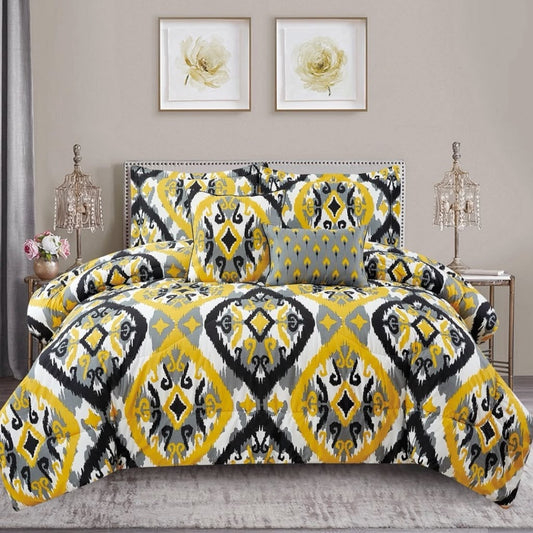 King size reversable comforter set 5 piece