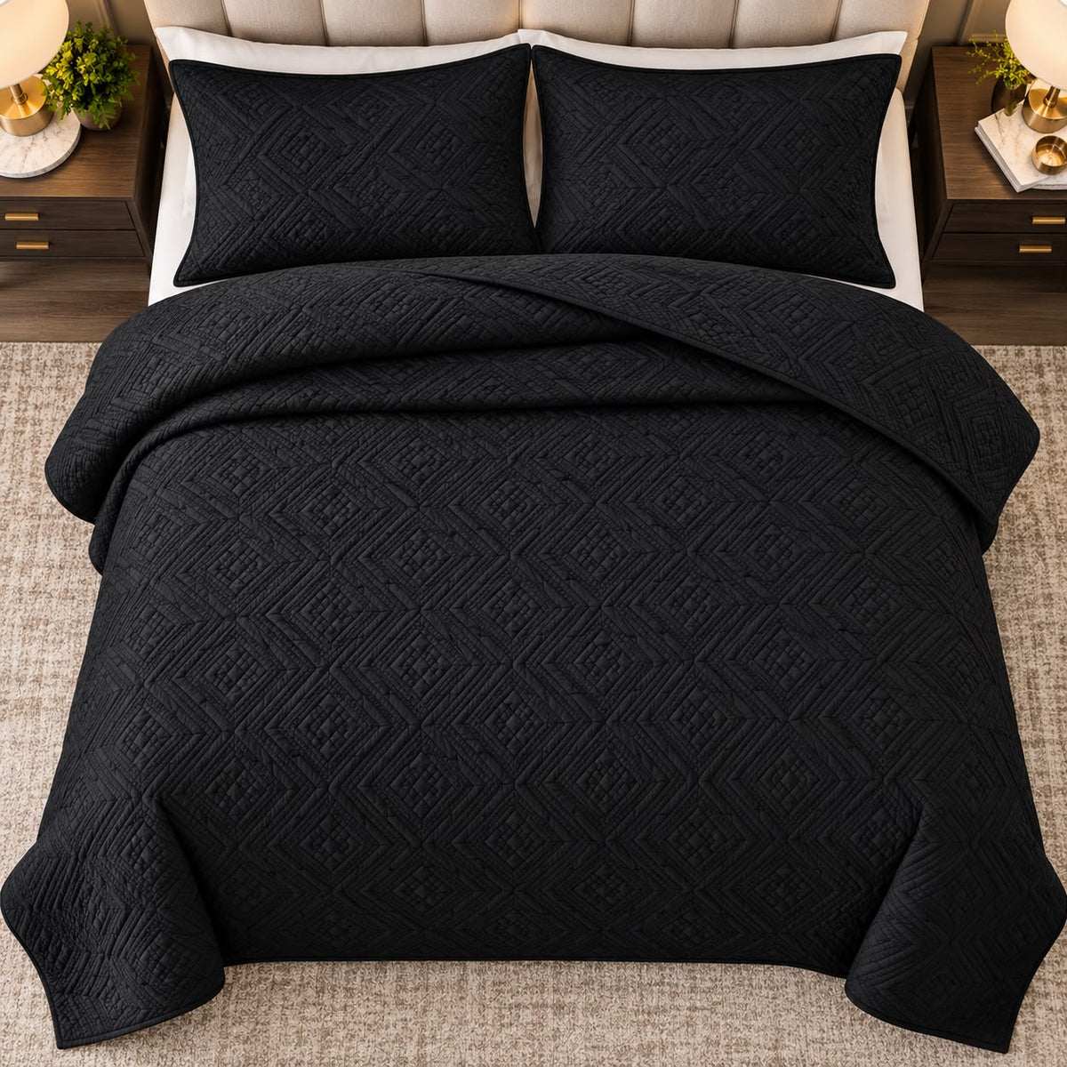 King size Quilt 3 Pieces