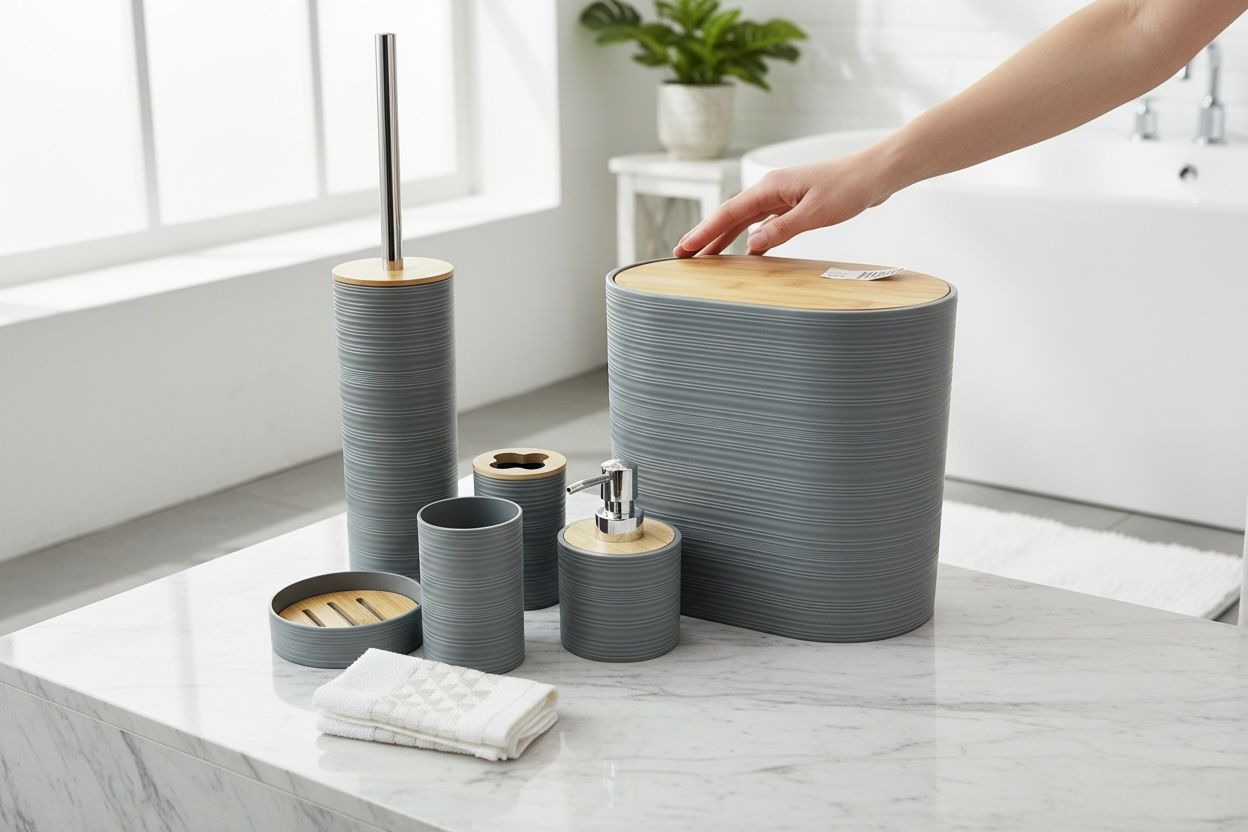 6 PC Bathroom Accessories Set