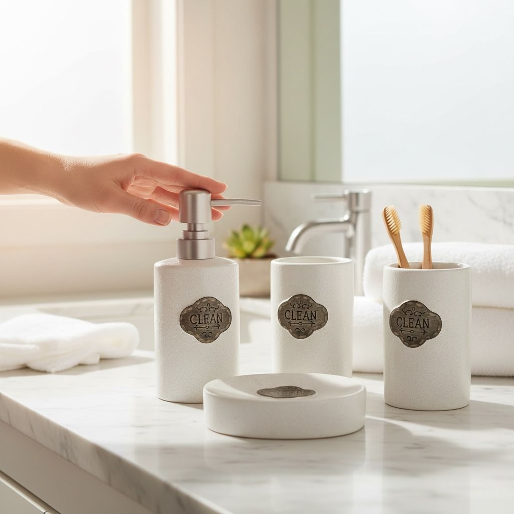 4 Piece Bathroom Accessories