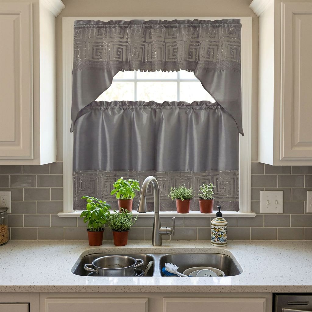 3 piece Kitchen Curtians