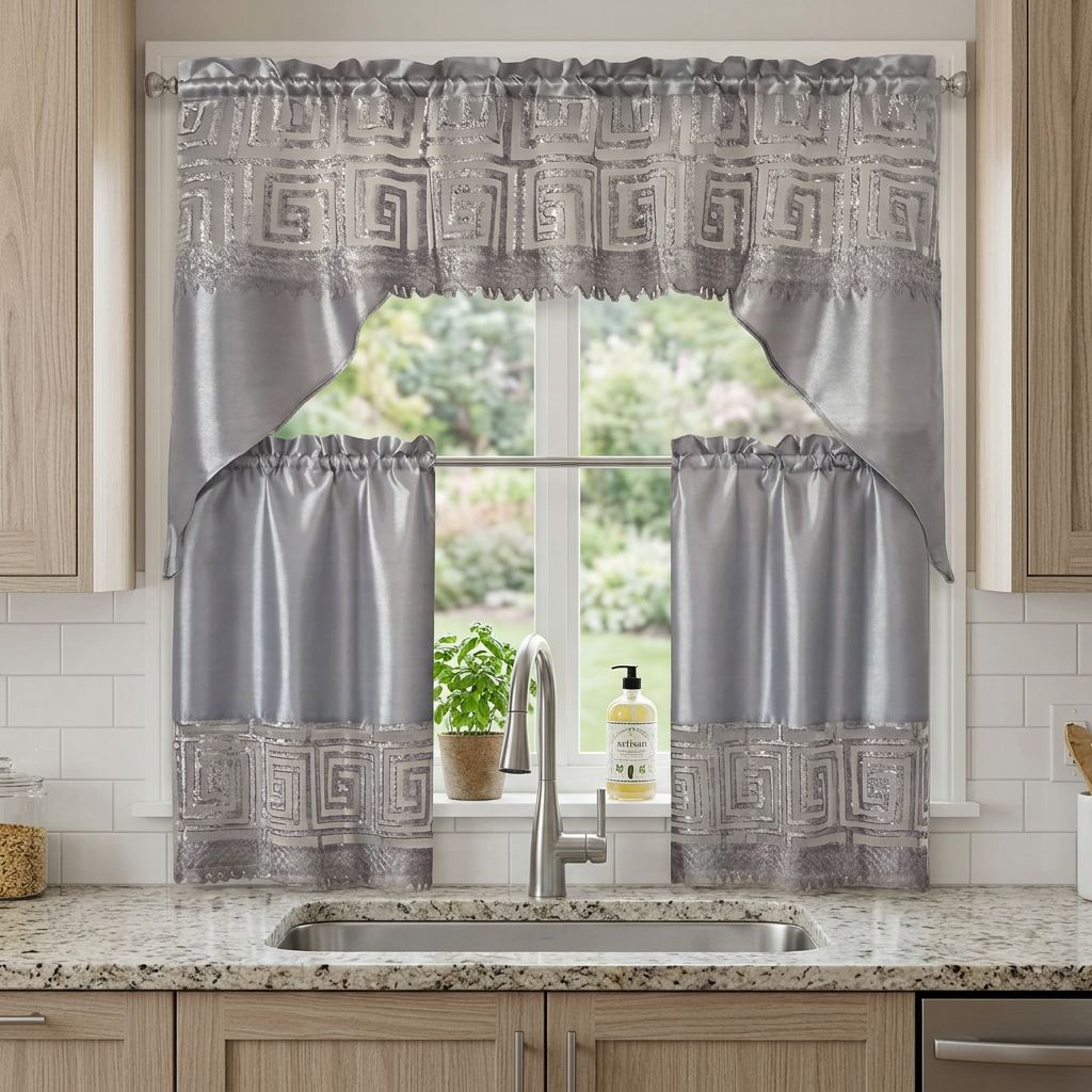 3 piece Kitchen Curtians