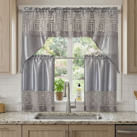 3 piece Kitchen Curtains