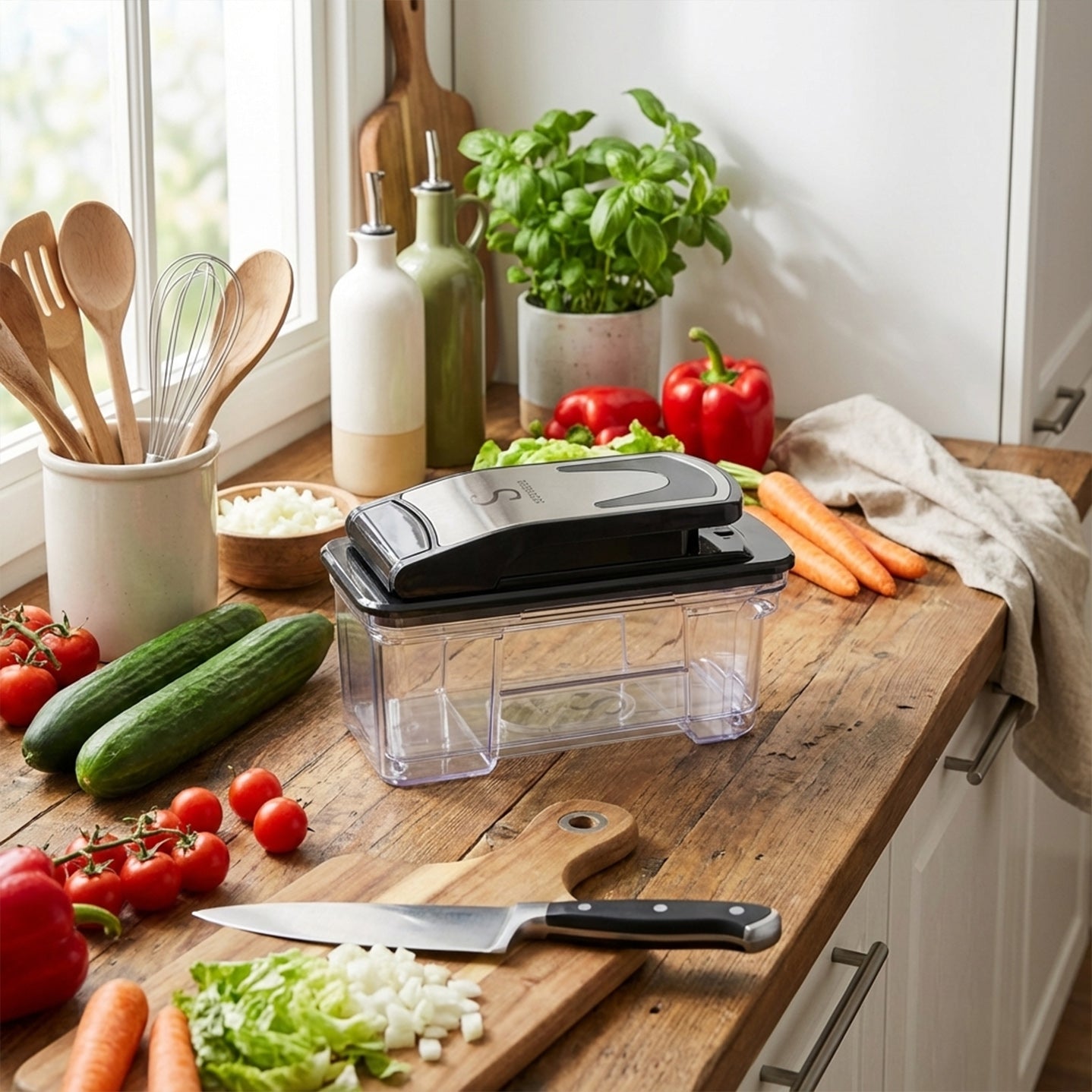 Salad Cutter with Jore & 2 Blades