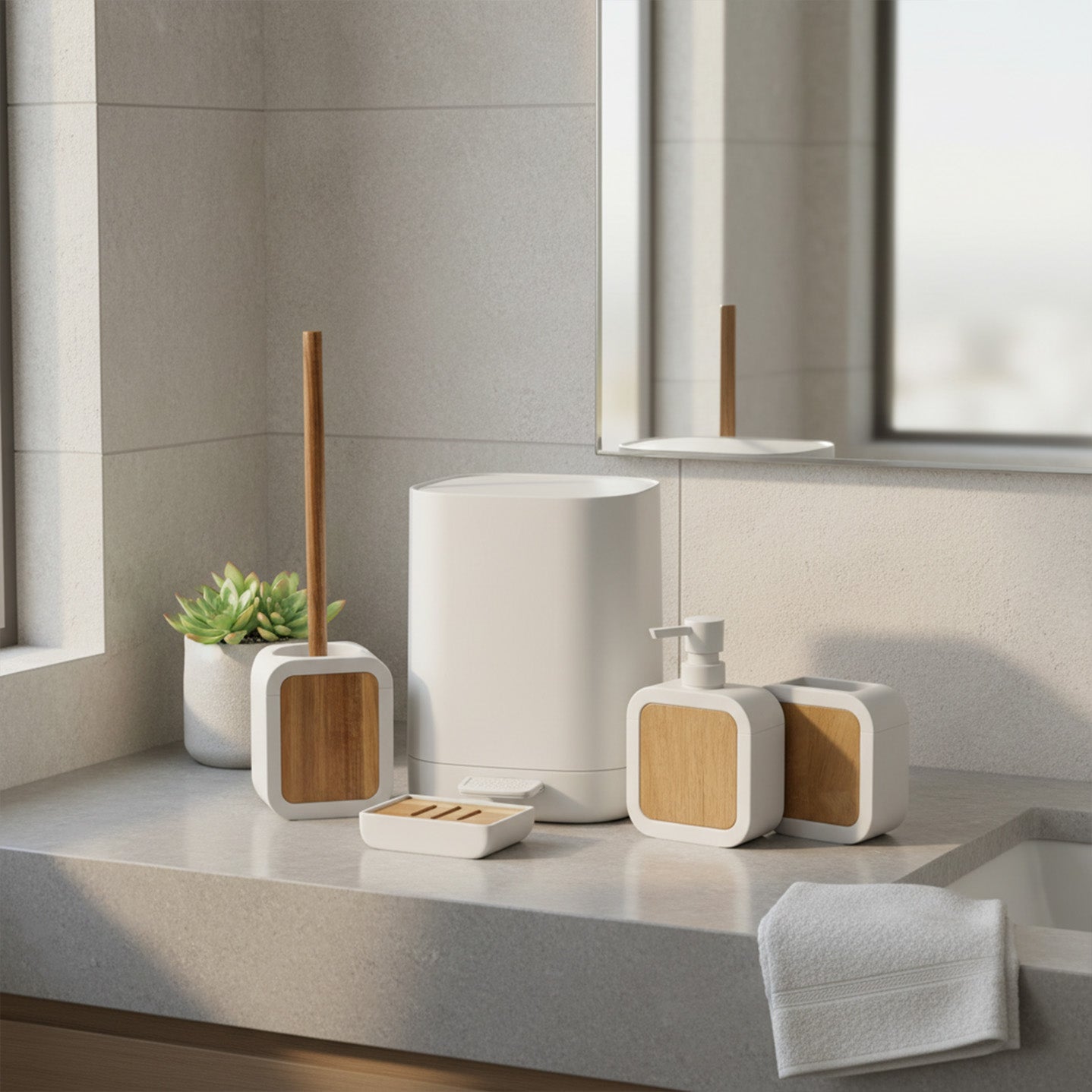 Bathroom Dustin Set 5 Piece
